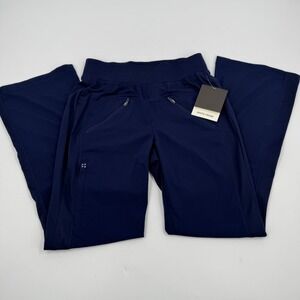 White Cross CRFT Women's Mixed Media Bootcut Pant Navy Petite PXS New